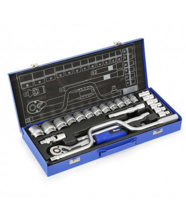 جعبه بکس 24 پارچه درایو 1/2 ویتولز VTOOLS مدل VT5107