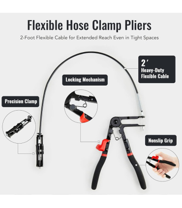 ست 9 پارچه انبر بست شلنگ رادیاتور و شیلنگ درآر الکا LKTOOLS مدل A4013