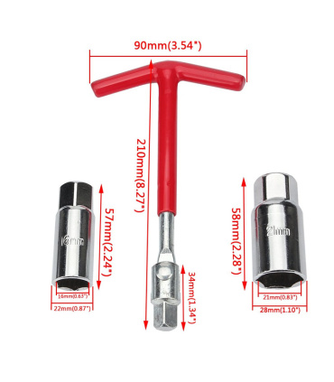 آچار شمع بکس خور درایو 3/8 با بکس 16 و 21 هونگما HONGMA