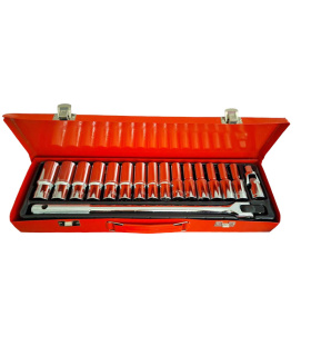 جعبه بکس 17 پارچه بلند درایو 1/2 جیانترد JNTRD مدل J-20033