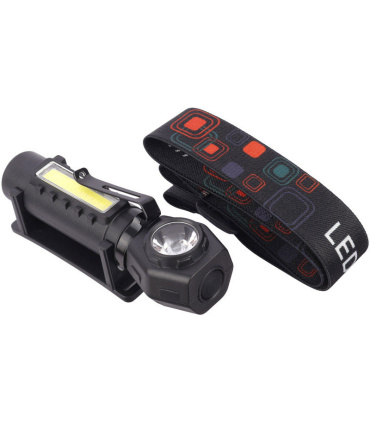 چراغ قوه پیشانی و دستی مگنتی شارژی XPE-COB مدل 212