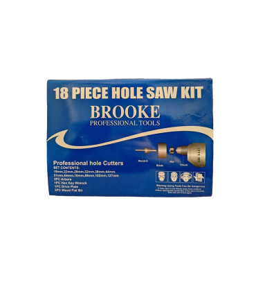 ست 18 عددی مته گردبر بروکی BROOKE