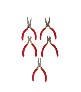 ست 5 عددی انبردست، دم باریک،دم باریک سرکج، سیم چین و کف چین 4.5 اینچ رایدر پرو RIDER PRO