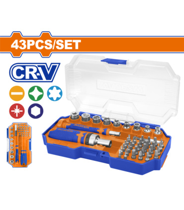 ﻣﺠﻤﻮﻋﻪ ۴۳ پارچه پیچ گوشتی ﺟﻐﺠﻐﻪ ای وادﻓﻮ WADFOW مدلWSS8B43