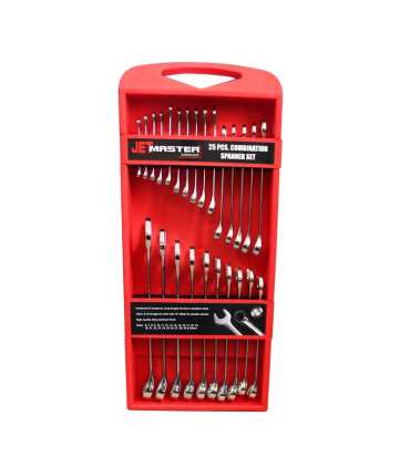 مجموعه 25 عددی ست آچار یکسر تخت یکسر رینگی جت مستر JET MASTER