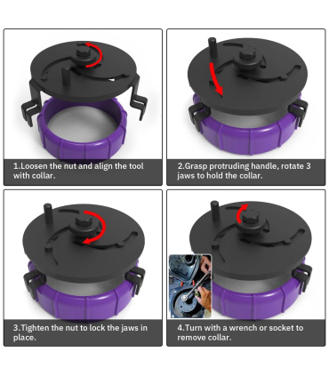 آچار درب باک بنزين اتوماتيک 90الی 160 الکاتولز LKTOOLS مدل A3067