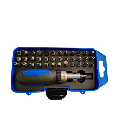 جعبه بیت 38 عددی با دسته جغجغه درایو 1/4 گلدن کرو GOLDEN CROW