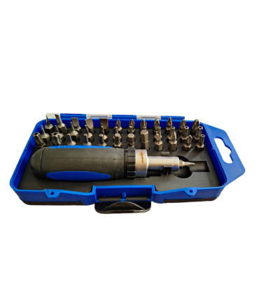 جعبه بیت 38 عددی با دسته جغجغه درایو 1/4 گلدن کرو GOLDEN CROW