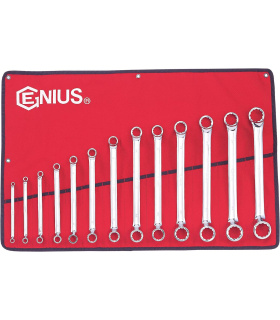 ست آچار 13 عددی دو سر رینگ 6تا32 جنیوس GENIUS مدل DE-713M