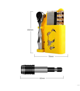 جعبه بیت 12 عددی با دسته جغجغه درایو1/4 بروا BERVA