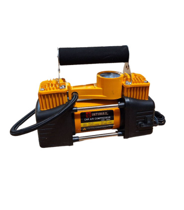 پمپ و کمپرسور باد فندکی دوسیلندر چراغدار اینتیمکس با کیف