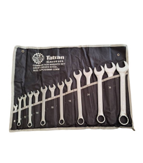 ست آچار یکسر تخت و رینگی 14 عددی سایز8تا32 تاتیان TATIAN