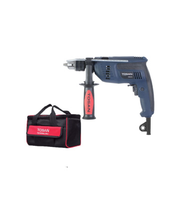 دریل چکشی 750وات 13 میلیمتر با کیف برزنتی توسن TOSAN مدل 0022DBX