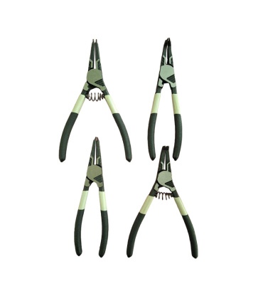 ست 4 عددی انبر خار بازکن/جمع کن صاف و کج 7 اینچ