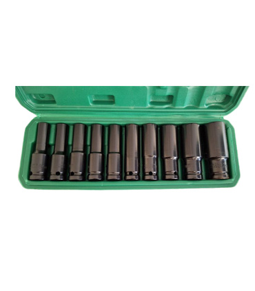 جعبه بکس بلند 10 پارچه فشارقوی درایو 1/2 تات تولز TAT TOOLS