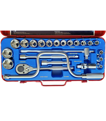 جعبه بکس 24پارچه سفید 6پر درایو1/2 جنیوس GENIUS مدل GS-424M4