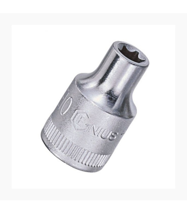 بکس سفید کوتاه ای E درایو 3/8 سایز 10 میلیمتر جنیوس GENIUS مدل 353510