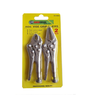 انبر قفلی مینی 4.5 و انبرقفلی دم باریک مینی 5 اینچ یونیورسال UNIVERSAL مدل FS-10802