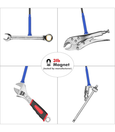 انبر و گیره مشکل گشا فنری آهنربایی چراغدار APPEX بدنه فنری برگشت دستی