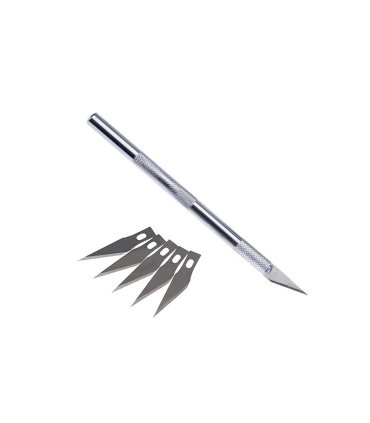 کاتر قلمی همراه با 6 عدد تیغ گلکسی GALAXY مدل F6