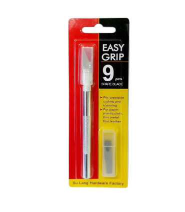 کاتر قلمی همراه با 9 عدد تیغ EASY GRIP