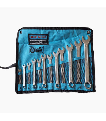 ست آچار 12 عددی یکسرتخت یکسررینگی 6تا22 هافنر HAFNER