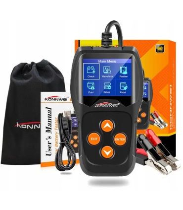 تستر باتری و دینام هوشمند دیجیتالی کانووی KONNWEI KW600