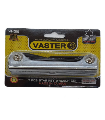 ست 7 عددی آچار آلن چاقویی ستاره ای واستر VASTER مدل VH019 اصل تایوان