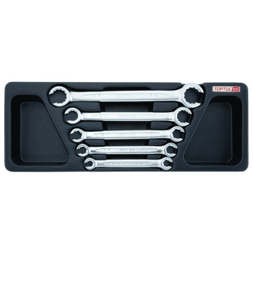 ست آچار 5 عددی دوسر رینگی باز(چاکدار) تاپ تول TOPTUL مدل GAAT0502