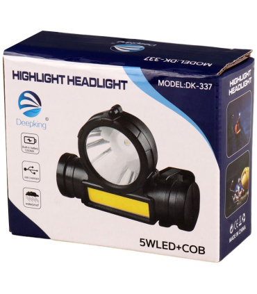 چراغ قوه پیشانی هدلایت شارژی Deepking DK-337