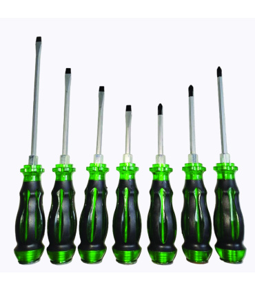 ست پیچ گوشتی 7 عددی سنگین ضربه و آچارخور پارس استار PARS STAR (کیف برزنتی)