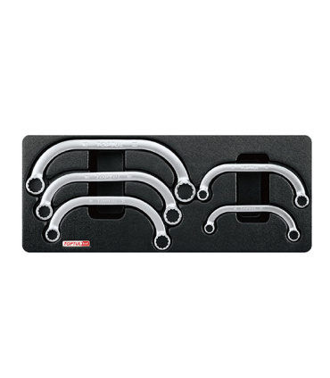 ست آچار 5 عددی دو سر رینگ هلالی تاپ تول TOPTUL مدل GAAT0504