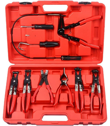 ست 9 پارچه انبر بست شلنگ رادیاتور و شیلنگ درآر الکا LKTOOLS مدل A4013