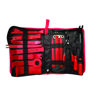 مجموعه 19 عددی تریم خودرو پنل درآر ،خارکش رودری بازکن کیفی الکاتولز LKTOOLS مدل C1082