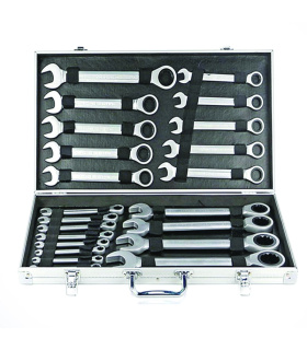 ست آچار 22 عددی یکسر تخت یکسر جغجغه ای یوفی YOFE مدل 72TH