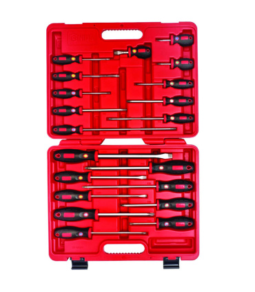 ست پیچ گوشتی 20 عددی دوسو تخت و چهارسو جنیوس GENIUS مدل TR-520PZ