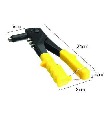 انبر پرچ کن دستی 9.5 اینچ HAND RIVETER زرد
