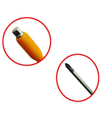 پیچ گوشتی چهارسو 100*6 ضربه و بکس خور EMTOP