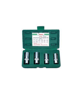 ست بکس رزوه گیر پیچ 4 عددی هنس HANS مدل 4391M ( دو سر رزوه / سر آچار بکس )