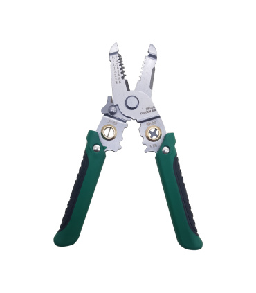 انبر سیم لخت کن، چین ، گره زن و سر سیم زن توسین TUOSEN مدل 18580 نقره ای