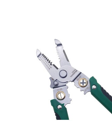 انبر سیم لخت کن، چین ، گره زن و سر سیم زن توسین TUOSEN مدل 18580 نقره ای