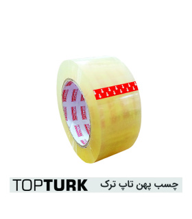 نوار چسب شیشه ای پهن 90 یارد 40 میکرون تاپ تورک TOP TURK