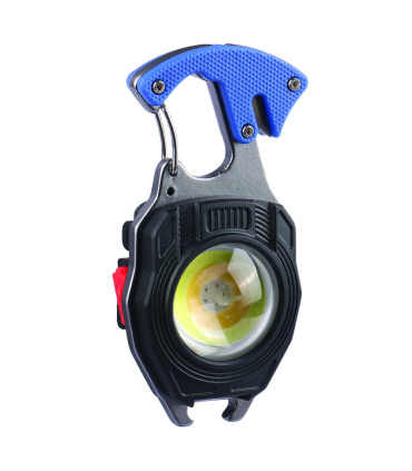 چراغ قوه همه کاره فندک و کارابین دار سه رنگ COB
