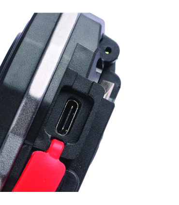 چراغ قوه همه کاره فندک و کارابین دار سه رنگ COB