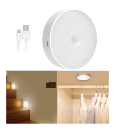 چراغ مگنتی سقفی و دیواری سنسوردار شارژی