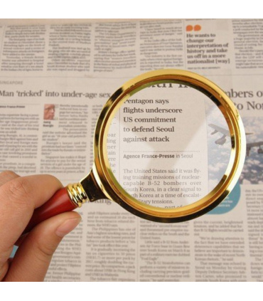 ذره بین 4X دسته دار 70 میلیمتری