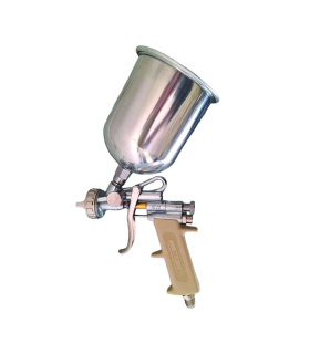 پیستوله رنگ بادی کاسه بالا استیل  گلف GULF مدل E70 طرح آسترو