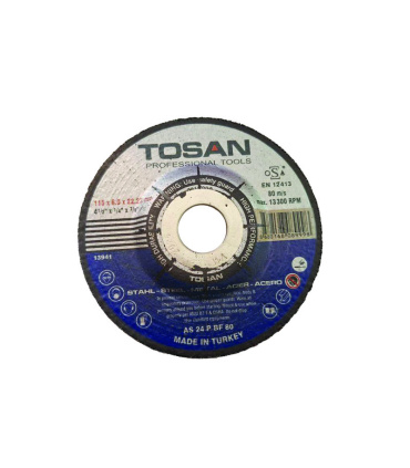 صفحه ساب آهن مینی فرز سایز 22*6*115میلیمتر توسن TOSAN مدل AS24PBF80ترکیه