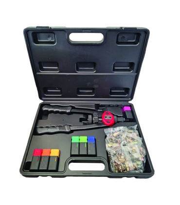 انبر مهره پرچ کن دو دسته حرفه ای M3 تا M12 سایز 14 اینچ PATENTED