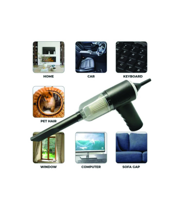 جارو شارژی و بلوور شارژی دستی مینی خودرویی 3 در 1